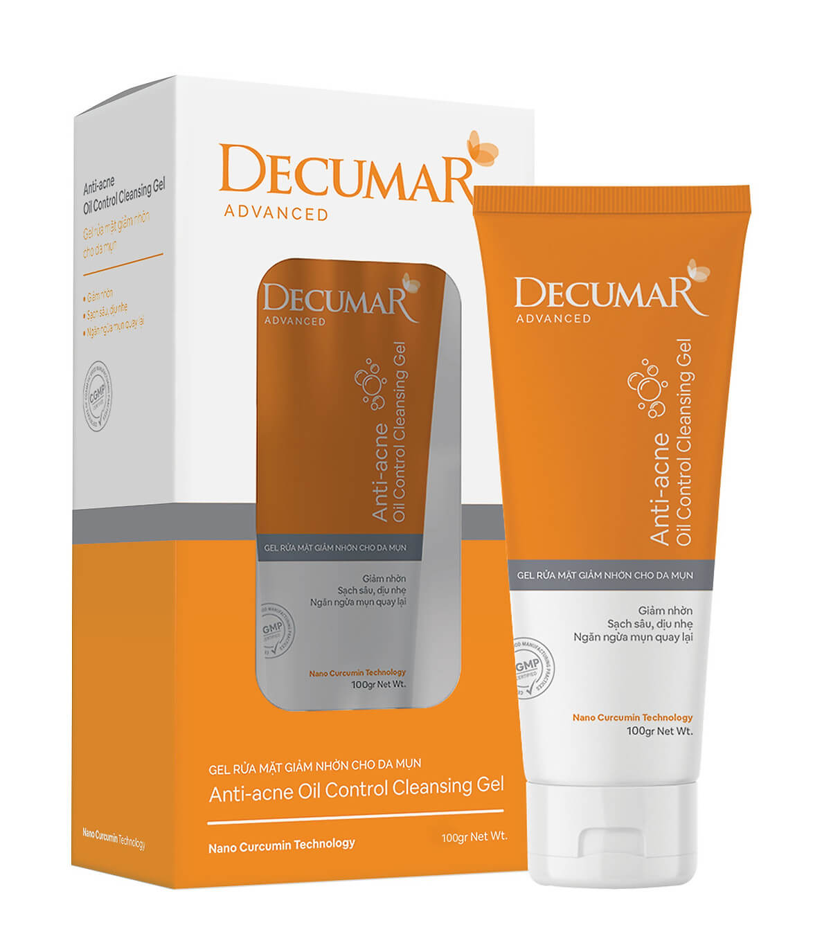 Review gel rửa mặt Decumar Advanced cho da dầu mụn