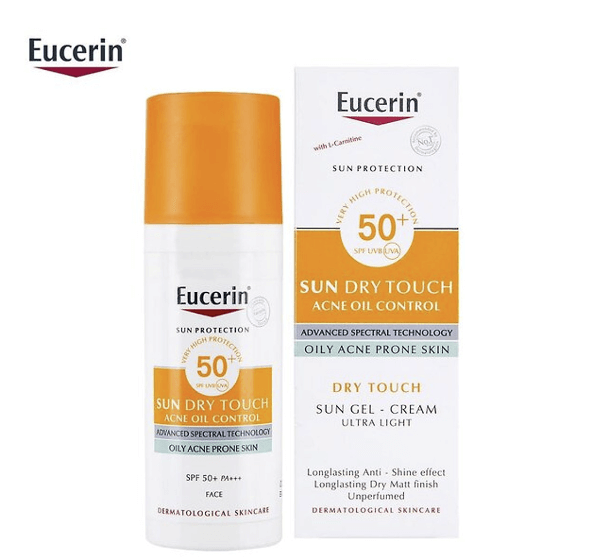 Review kem chống nắng Eucerin Sun Gel-Creme Oil Control Dry Touch SPF 50+