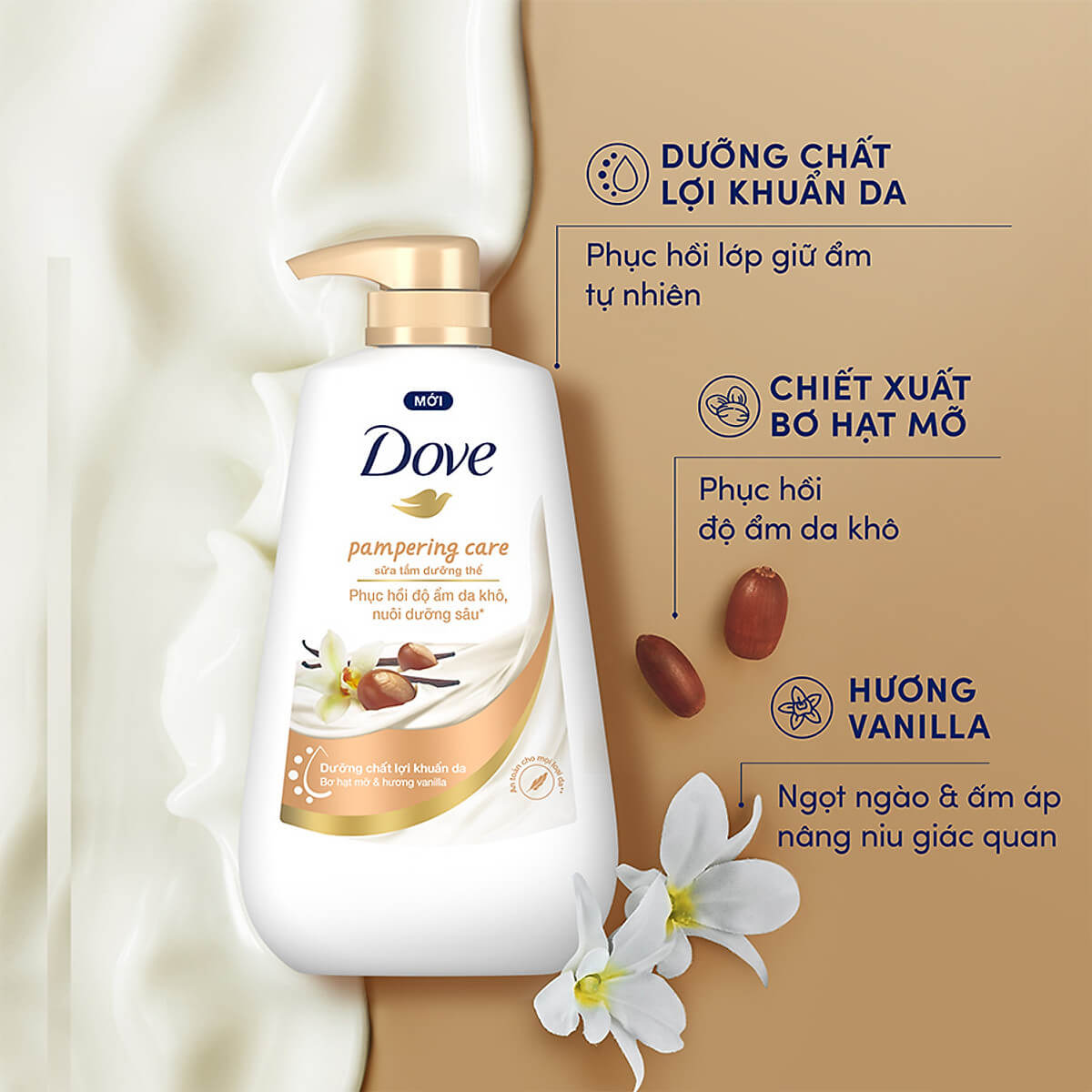 Sữa tắm Dove Pampering Care